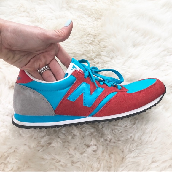 SOLD New Balance x J.Crew Red & Blue 420 sneakers - Picture 3 of 7